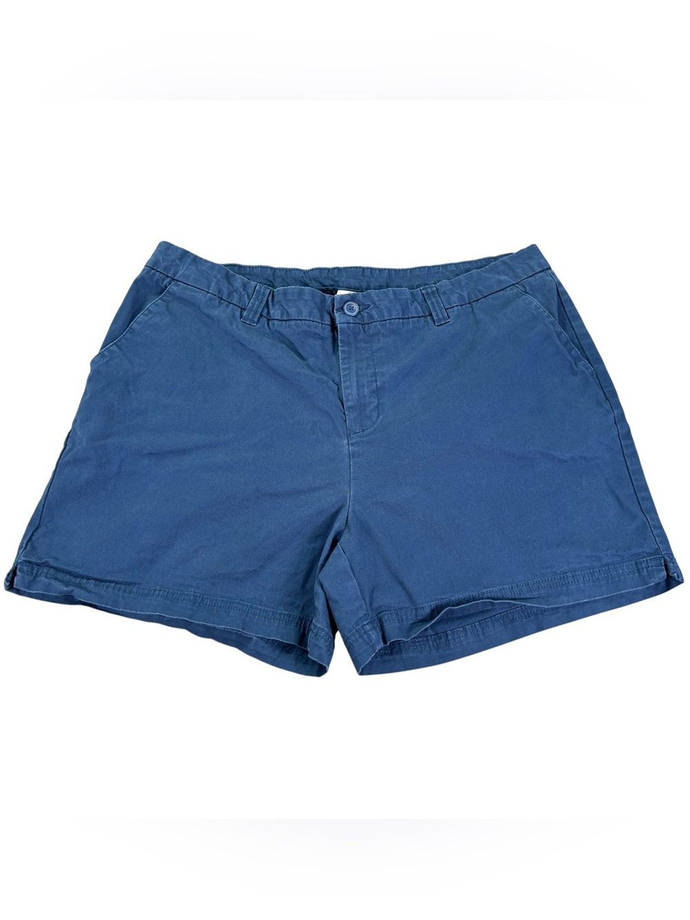 Magellan Outdoors Happy Camper Shorty Shorts Women’s 18 Blue Stretch Plus Size
